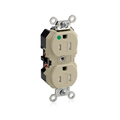 Leviton Receptacle, Duplex, 15A, 5-15R, 125V, Ivory 8200-SGI